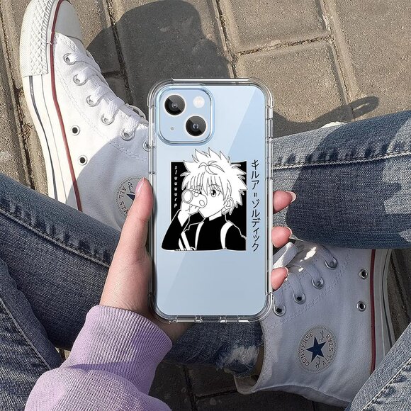 TPU Case for iPhone 13 Girly Anime Clear Cute Character Cases for Girls Kids Boy